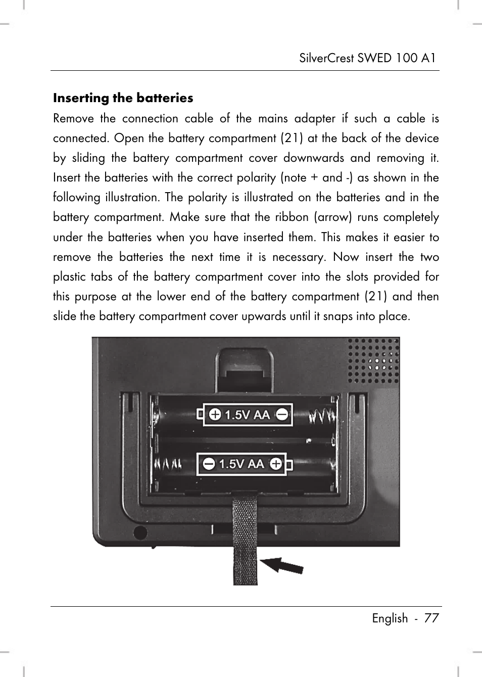 Silvercrest SWED 100 A1 User Manual | Page 79 / 126