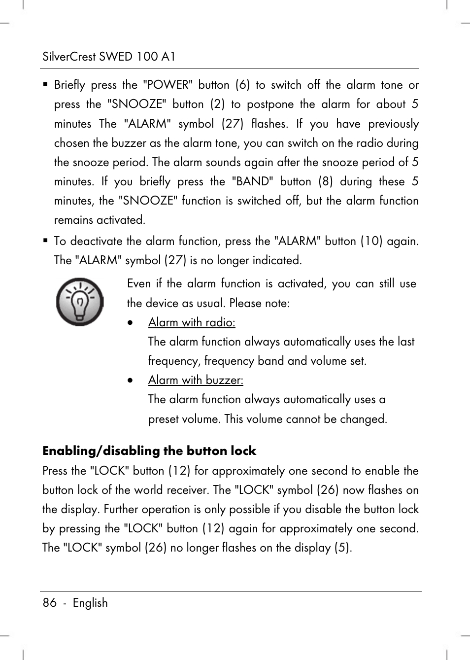 Silvercrest SWED 100 A1 User Manual | Page 88 / 126