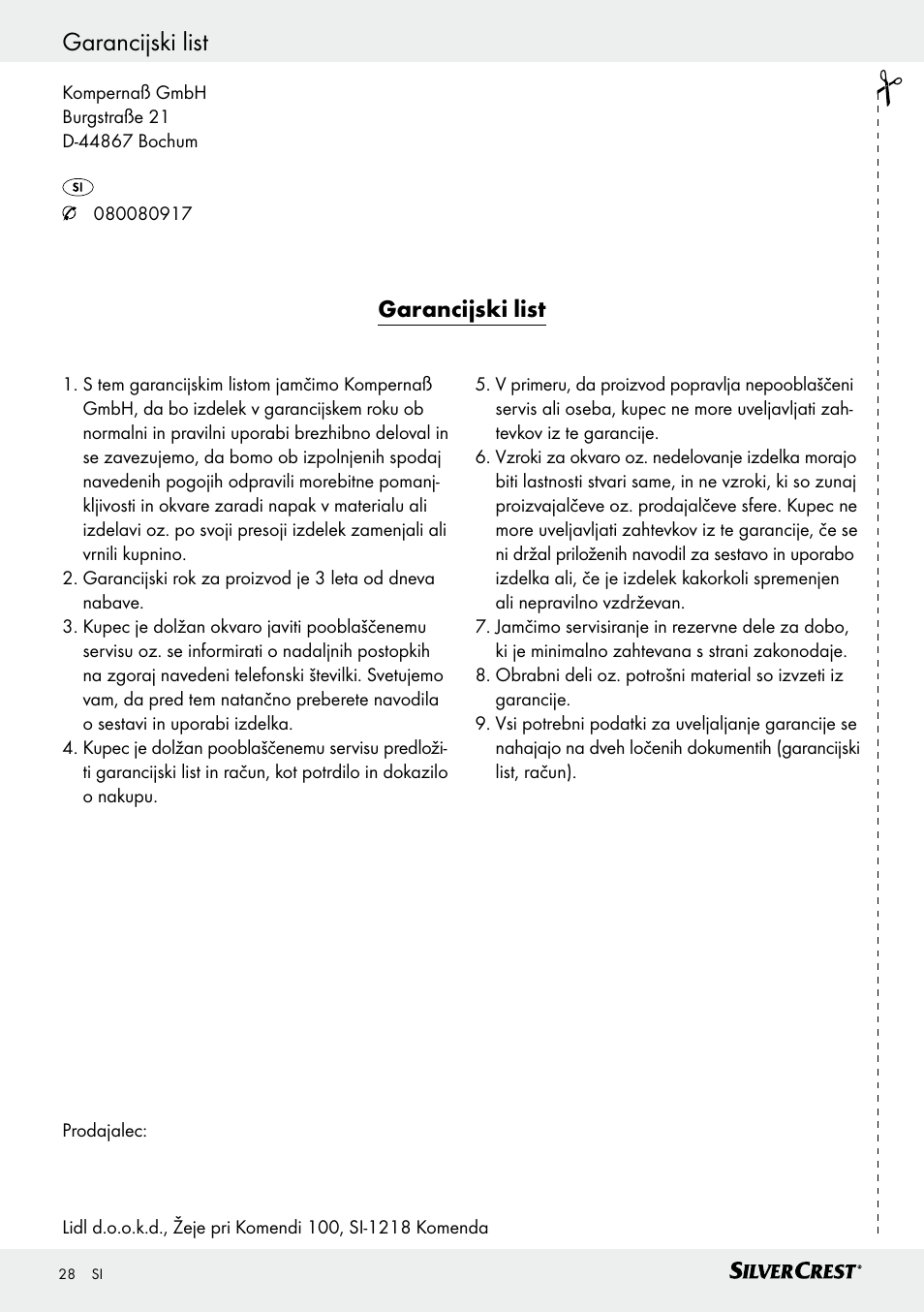 Silvercrest SHS 12.0 A1 User Manual | Page 28 / 47
