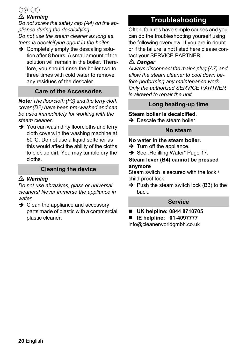 Troubleshooting | Silvercrest SDR 1500 A1 User Manual | Page 20 / 86