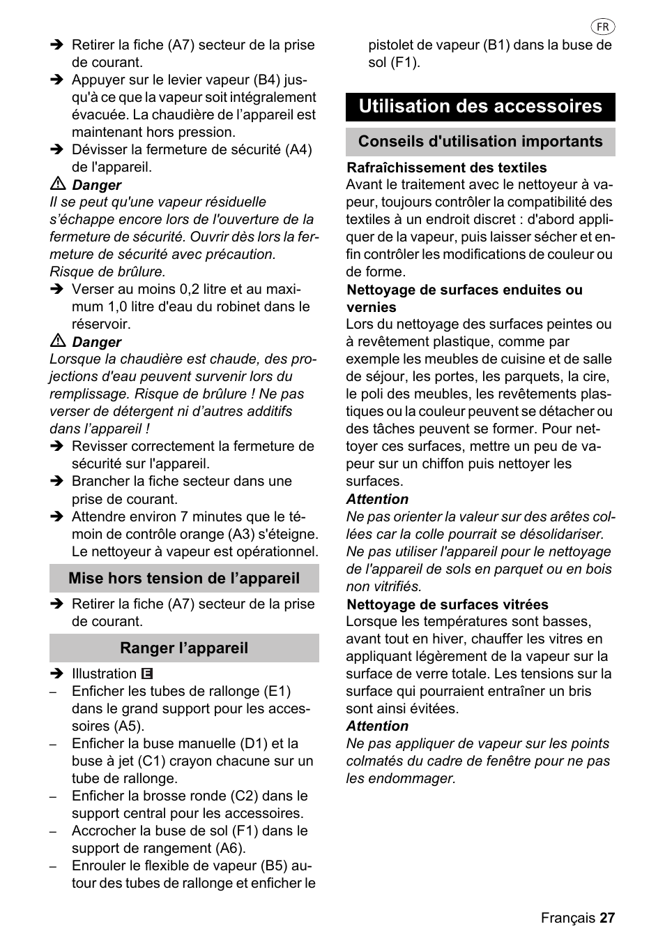 Utilisation des accessoires | Silvercrest SDR 1500 A1 User Manual | Page 27 / 86