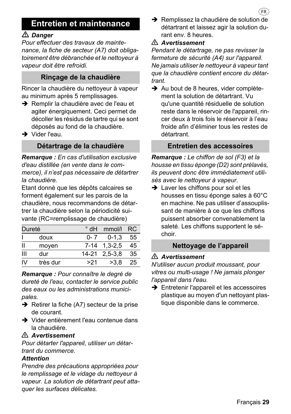 Entretien et maintenance | Silvercrest SDR 1500 A1 User Manual | Page 29 / 86