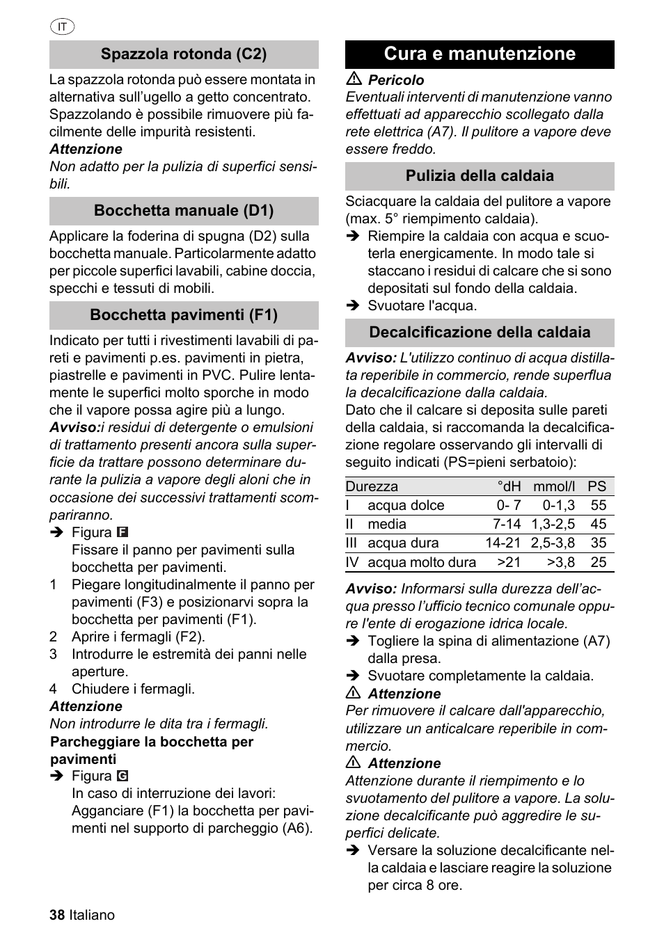 Cura e manutenzione | Silvercrest SDR 1500 A1 User Manual | Page 38 / 86