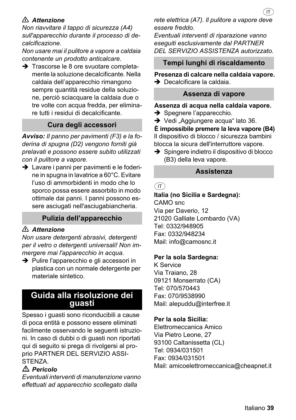 Guida alla risoluzione dei guasti | Silvercrest SDR 1500 A1 User Manual | Page 39 / 86