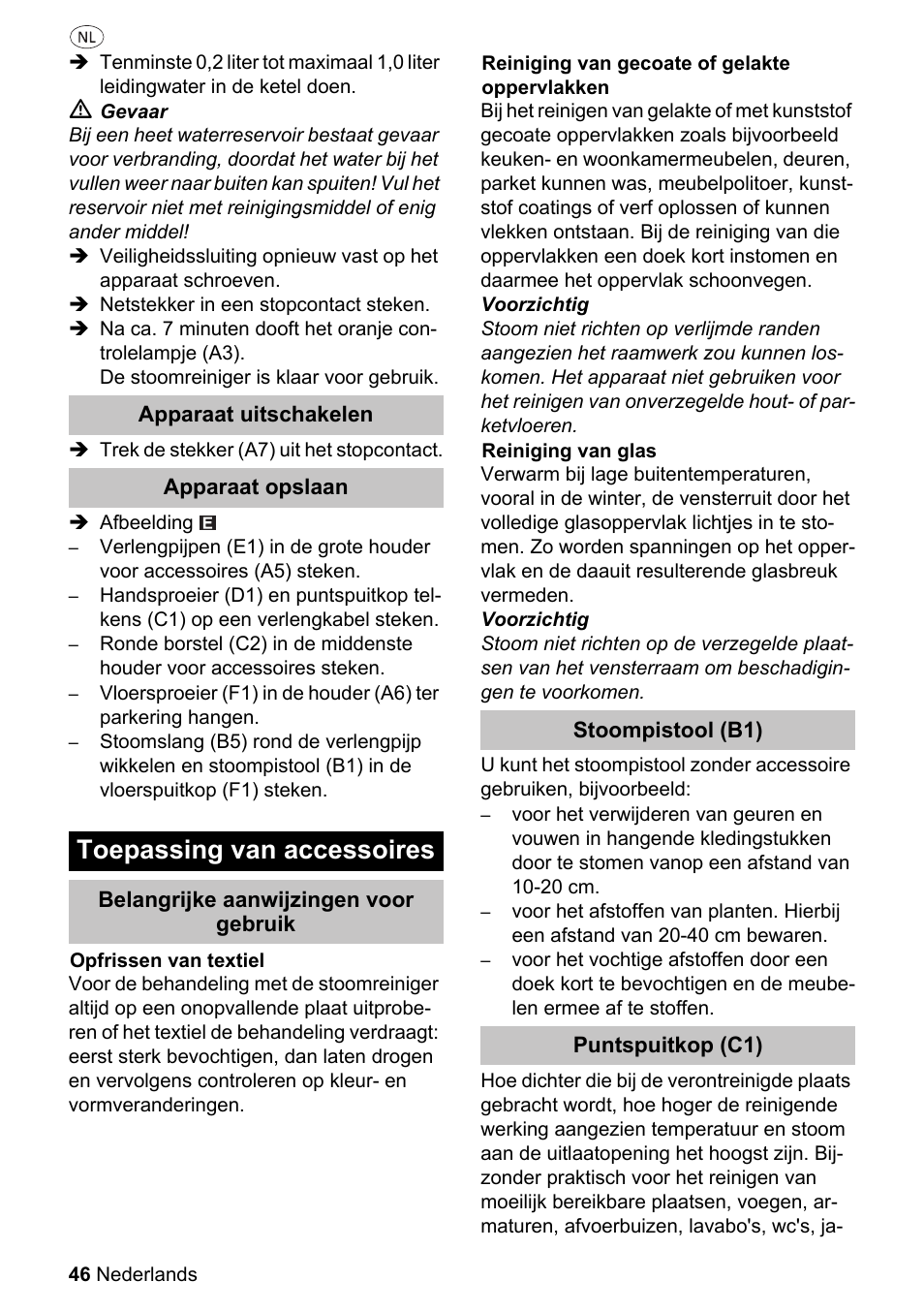 Toepassing van accessoires | Silvercrest SDR 1500 A1 User Manual | Page 46 / 86