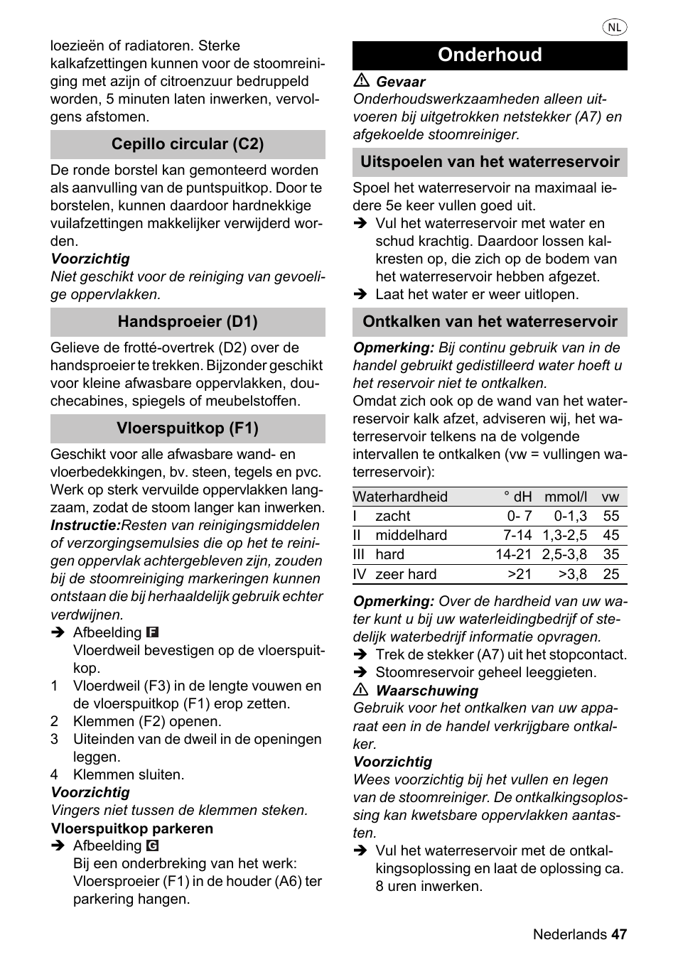 Onderhoud | Silvercrest SDR 1500 A1 User Manual | Page 47 / 86