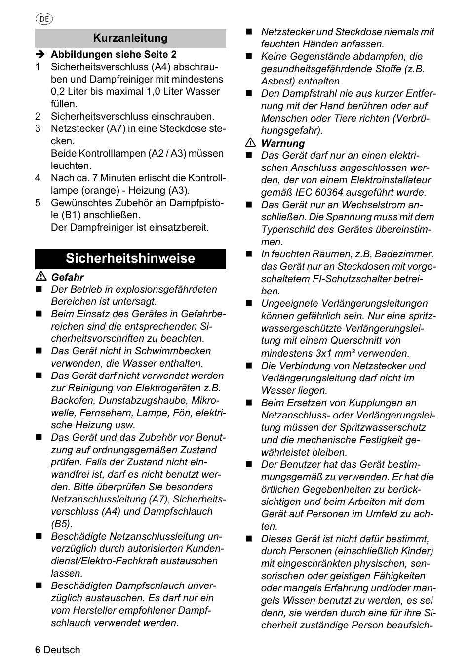 Sicherheitshinweise | Silvercrest SDR 1500 A1 User Manual | Page 6 / 86