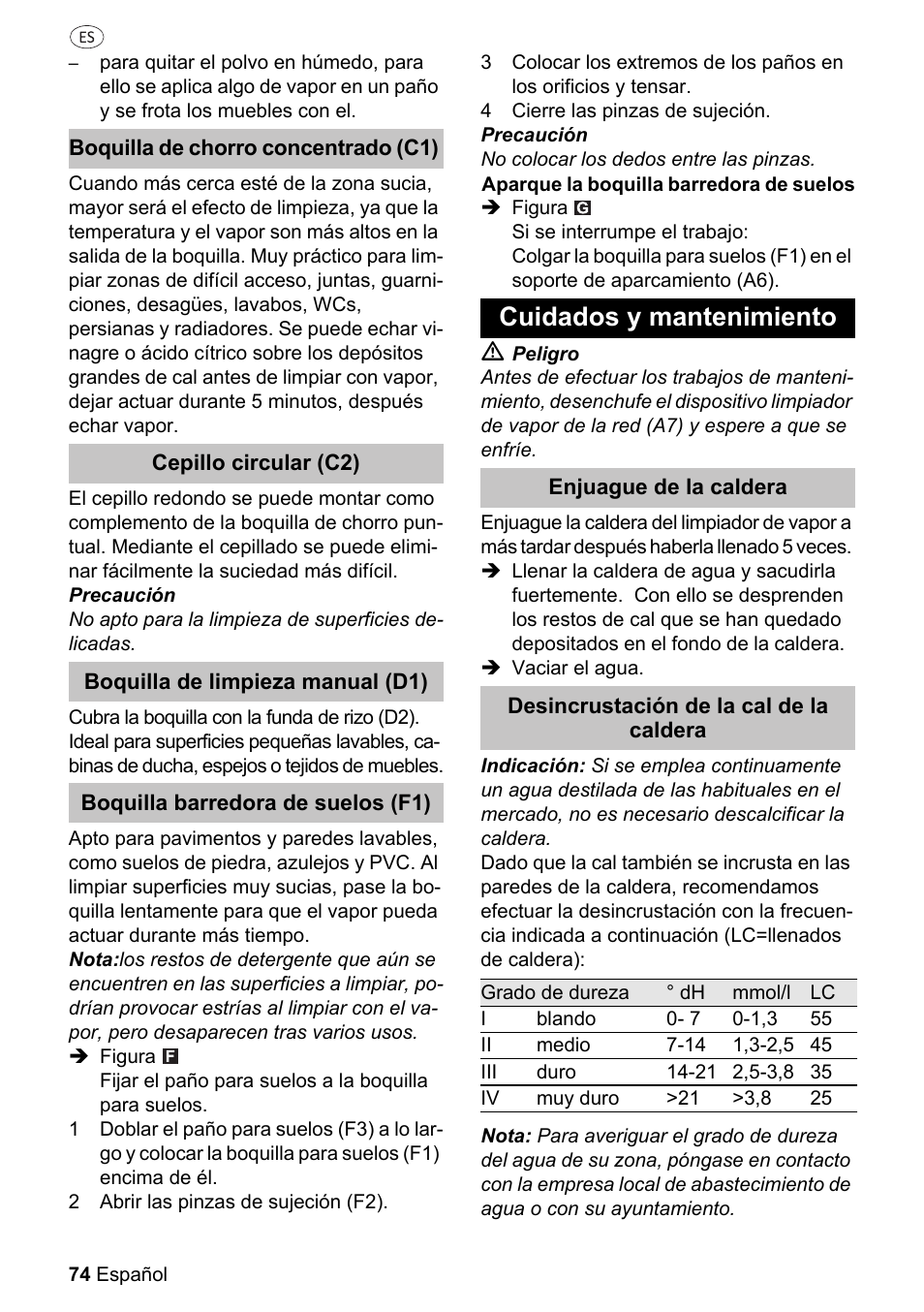 Cuidados y mantenimiento | Silvercrest SDR 1500 A1 User Manual | Page 74 / 86