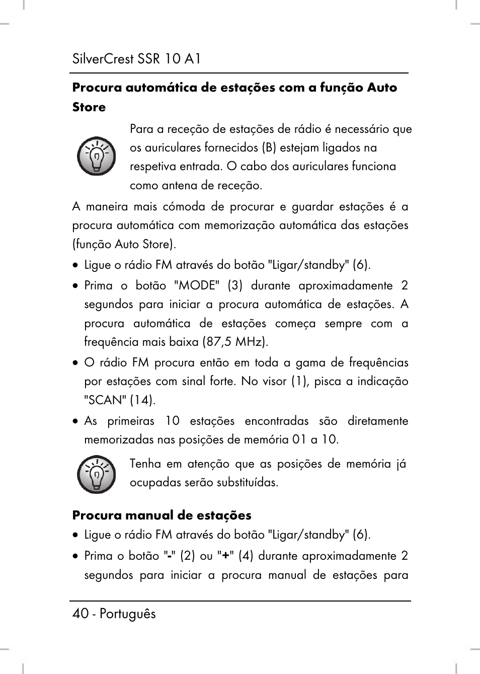 Silvercrest SSR 10 A1 User Manual | Page 42 / 74