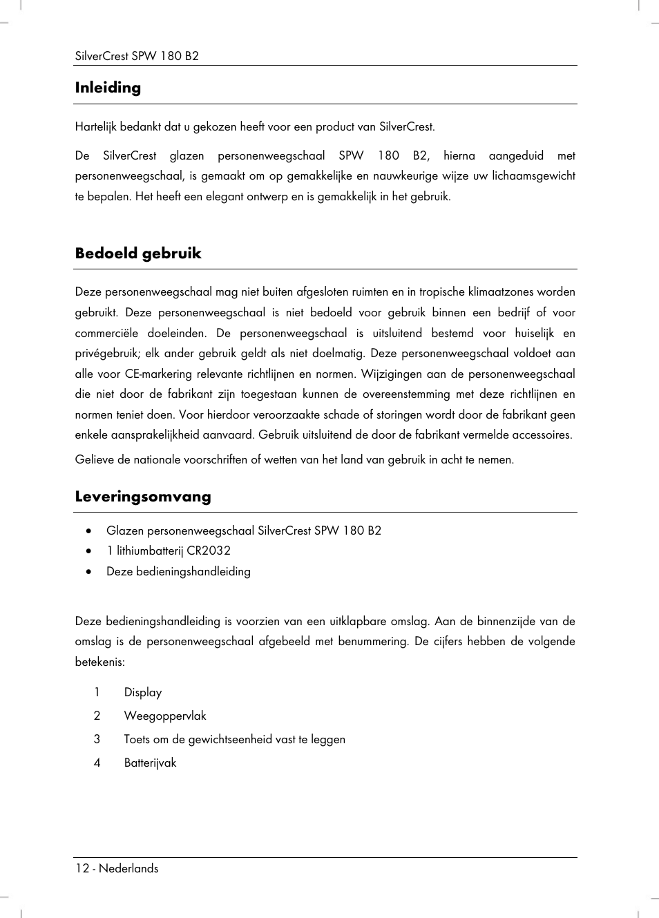 Silvercrest SPW 180 B2 User Manual | Page 14 / 40