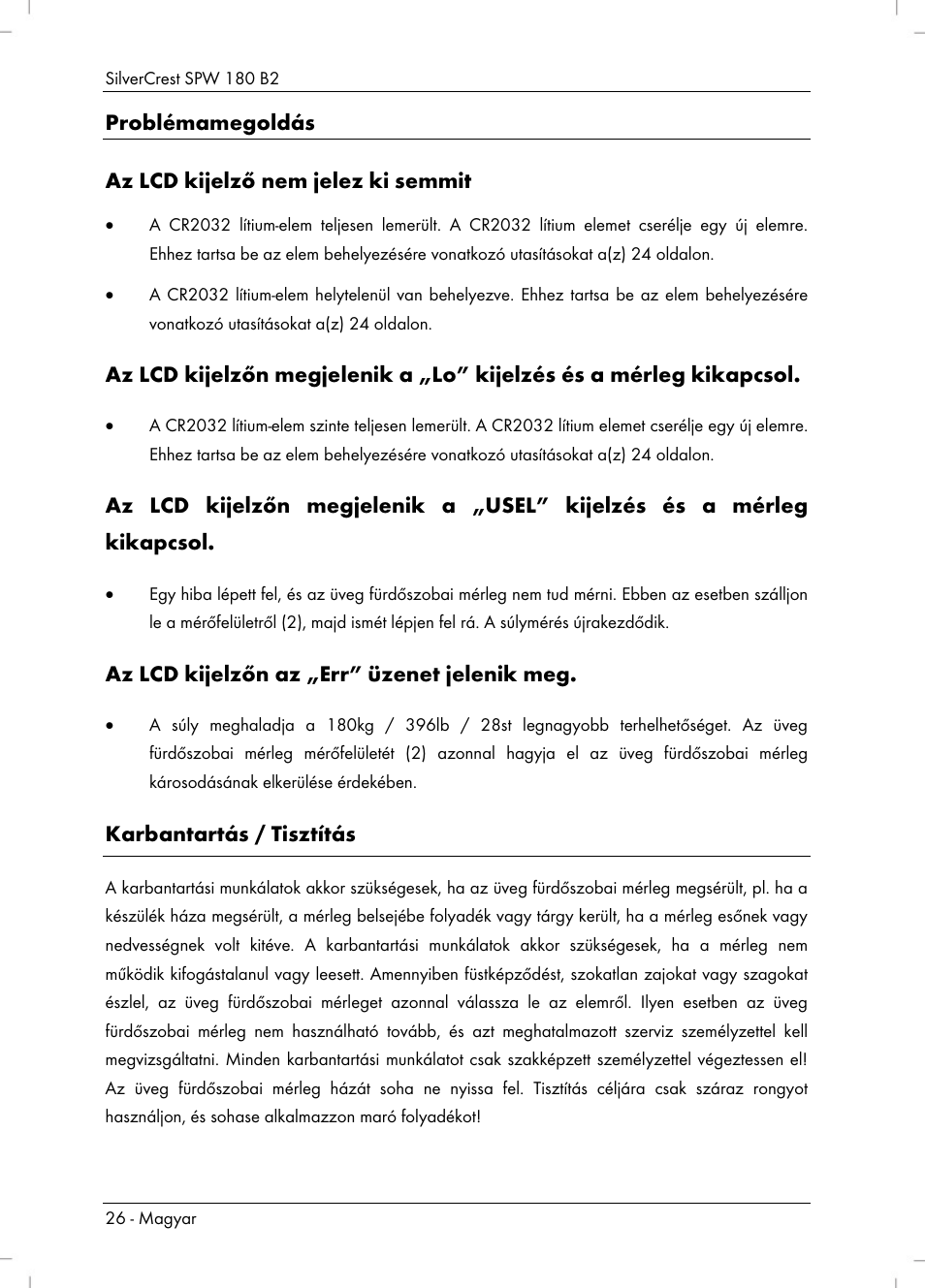 Silvercrest SPW 180 B2 User Manual | Page 28 / 68