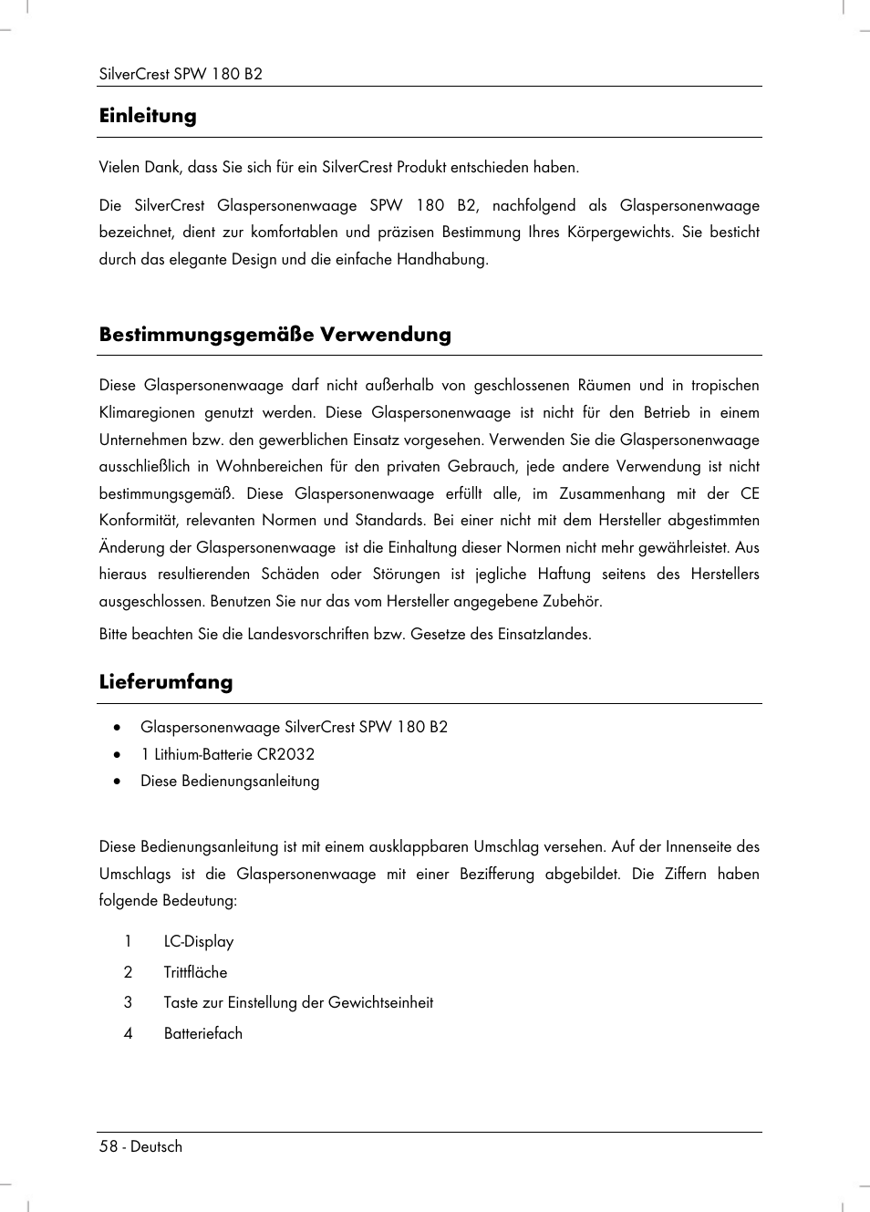 Silvercrest SPW 180 B2 User Manual | Page 60 / 68