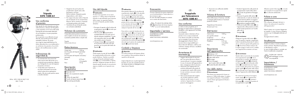 Silvercrest SSTS 1500 A1 User Manual | 2 pages