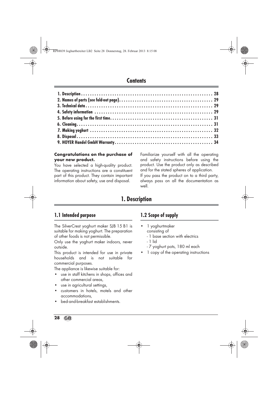 Silvercrest SJB 15 B1 User Manual | Page 30 / 38