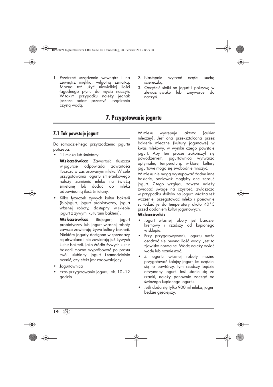 Przygotowanie jogurtu, 1 tak powstaje jogurt | Silvercrest SJB 15 B1 User Manual | Page 16 / 62