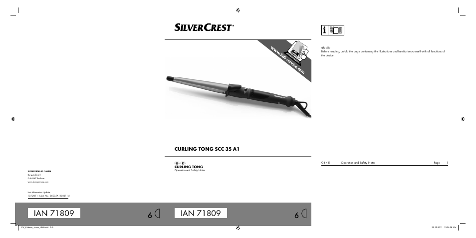 Silvercrest SCC 35 A1 User Manual | 14 pages