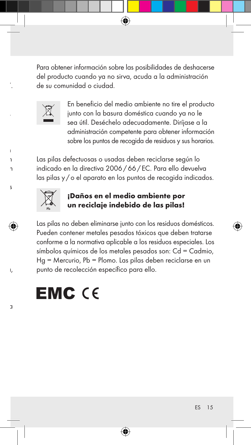 Limpieza, cuidados y conservación, Deshecho del producto | Silvercrest Z31183 User Manual | Page 15 / 63