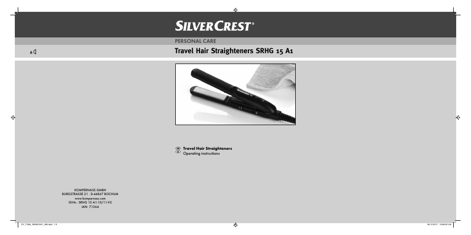 Silvercrest SRHG 15 A1 User Manual | 12 pages