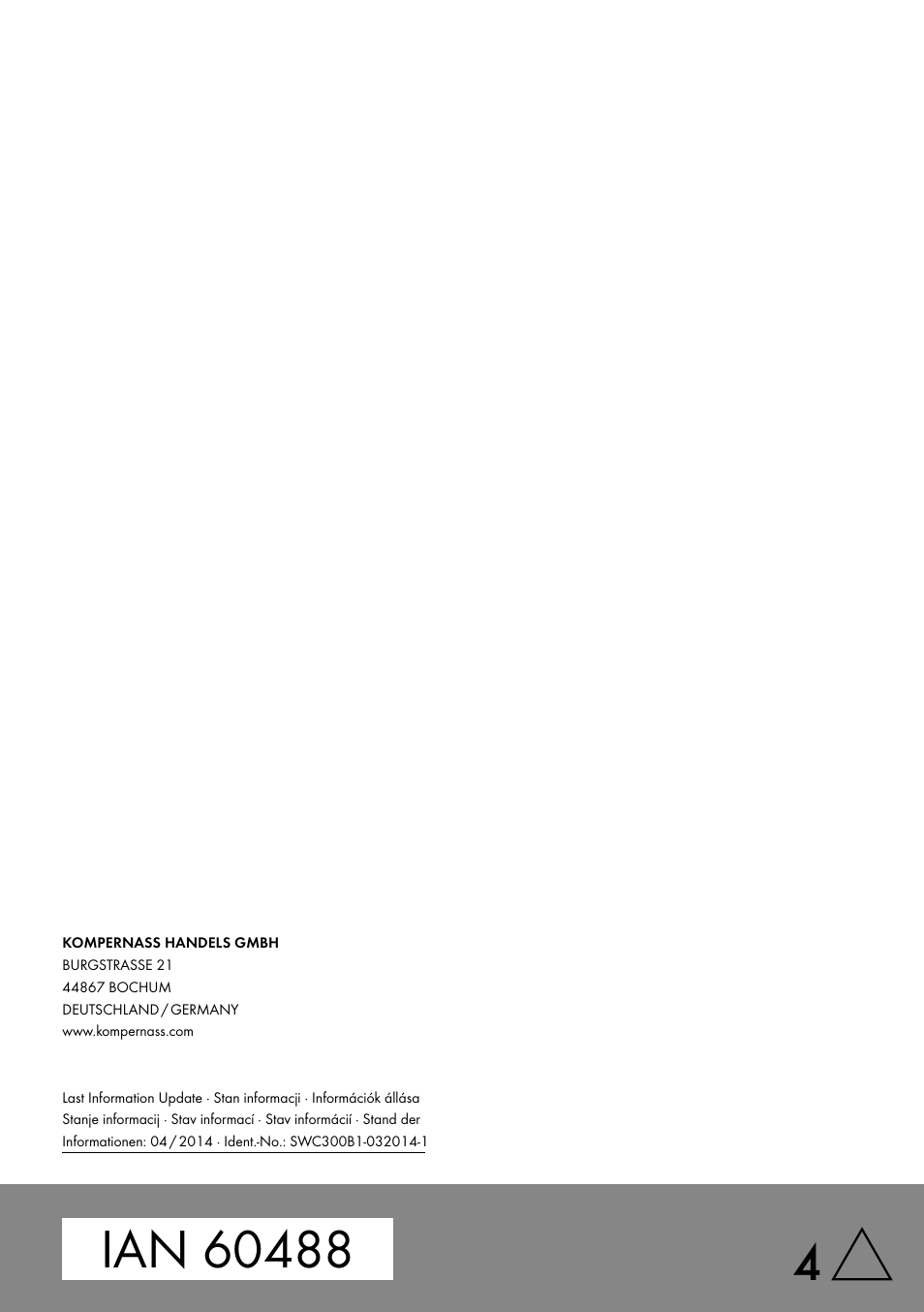 Silvercrest SWC 300 B1 User Manual | Page 88 / 88