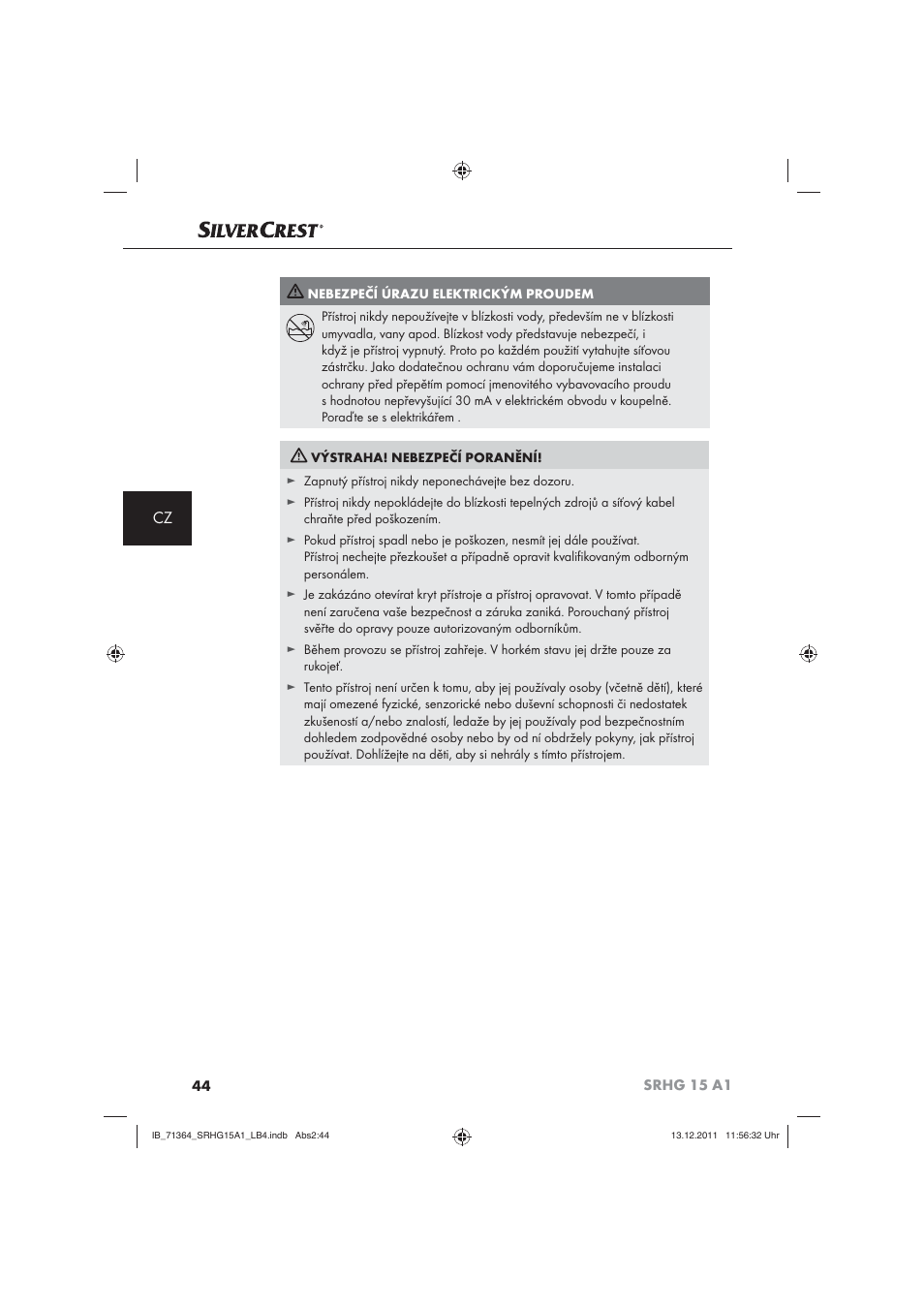 Silvercrest SRHG 15 A1 User Manual | Page 46 / 72