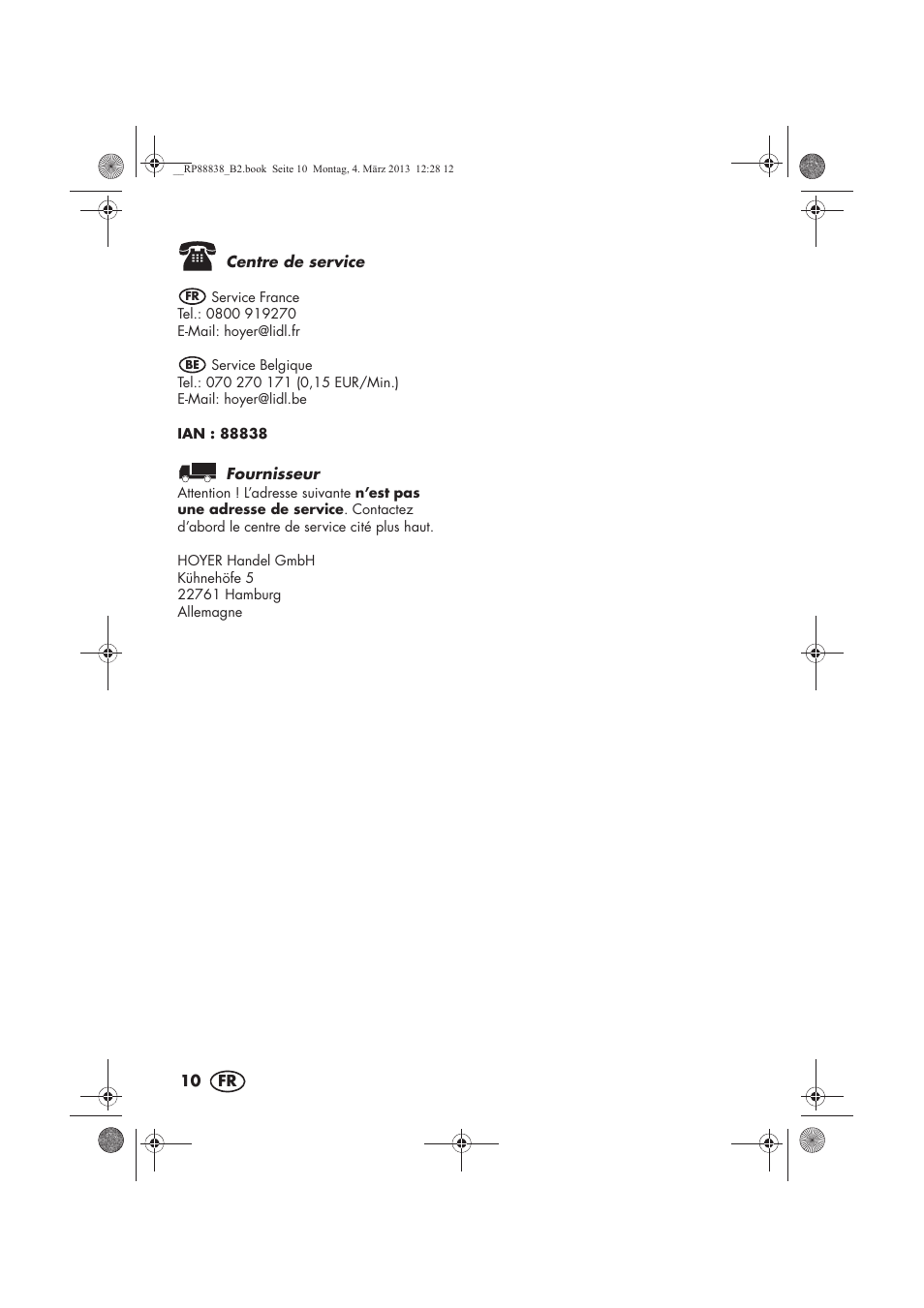 Silvercrest H-8666 User Manual | Page 12 / 38