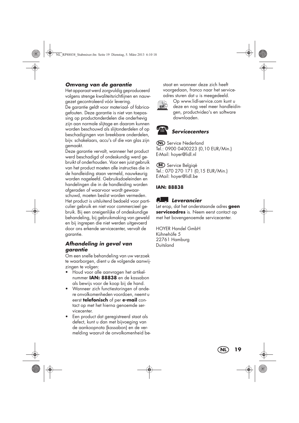 Silvercrest H-8666 User Manual | Page 21 / 38