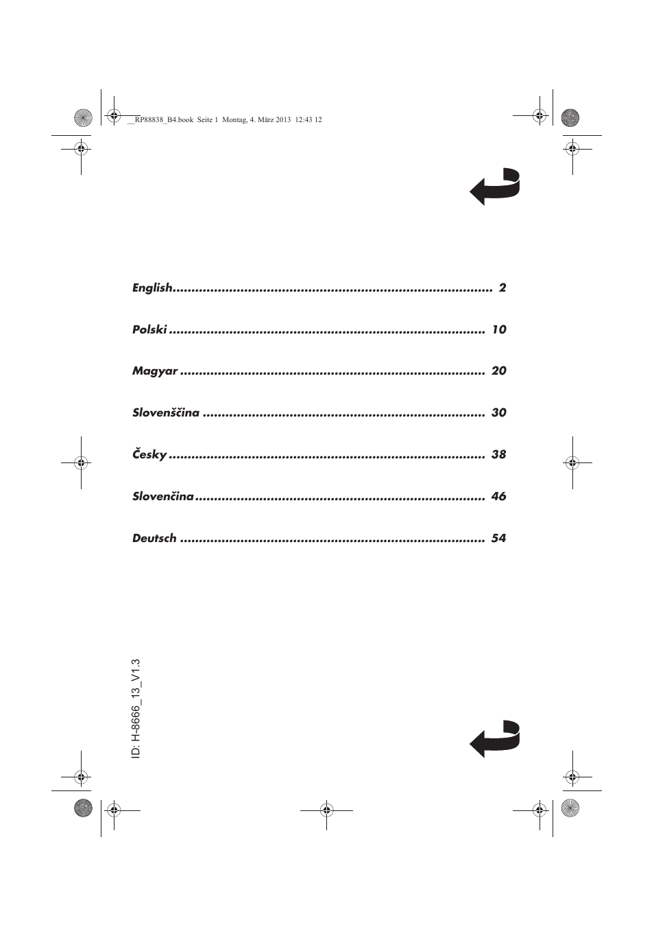 Silvercrest H-8666 User Manual | Page 2 / 66