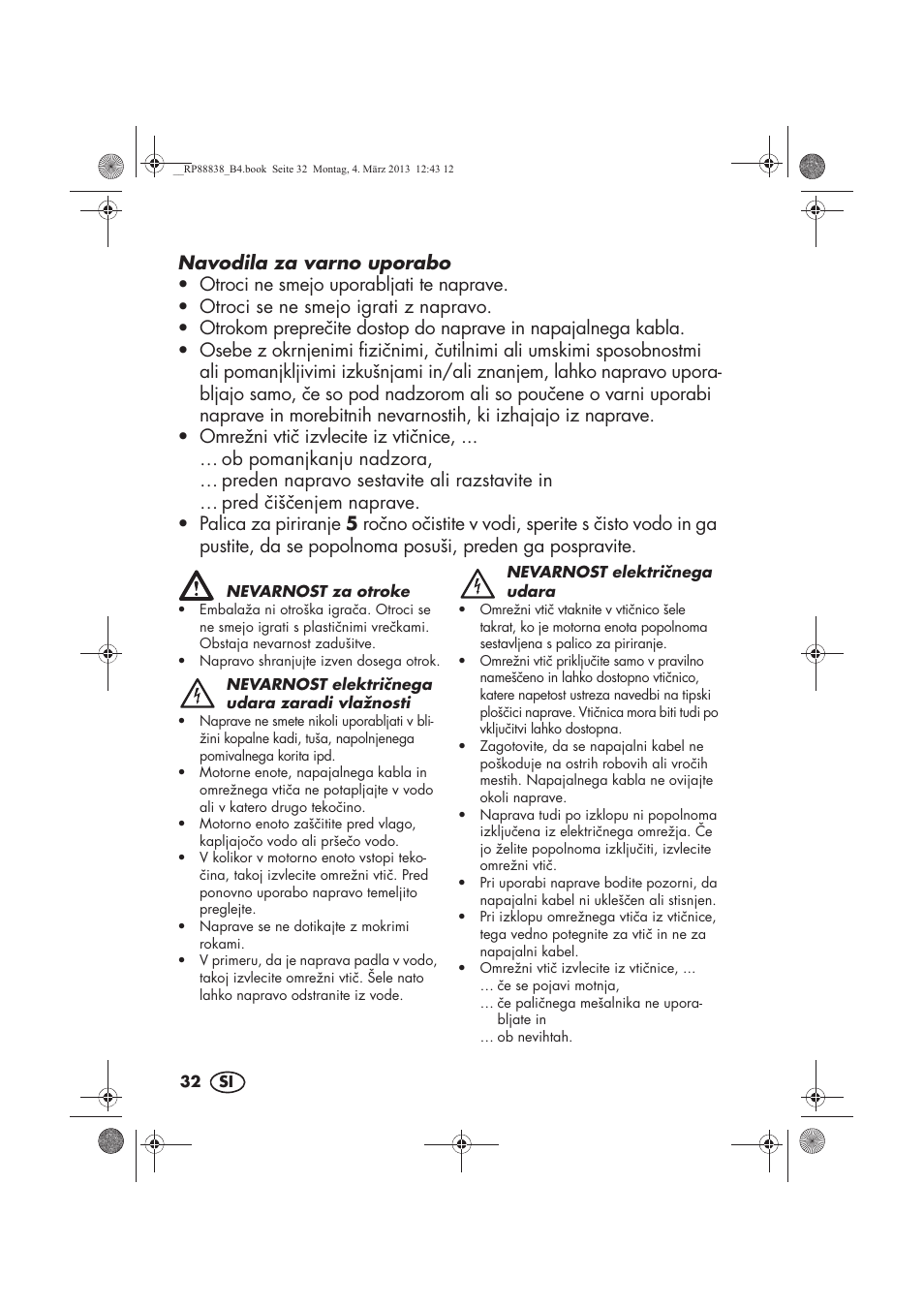 Silvercrest H-8666 User Manual | Page 34 / 66