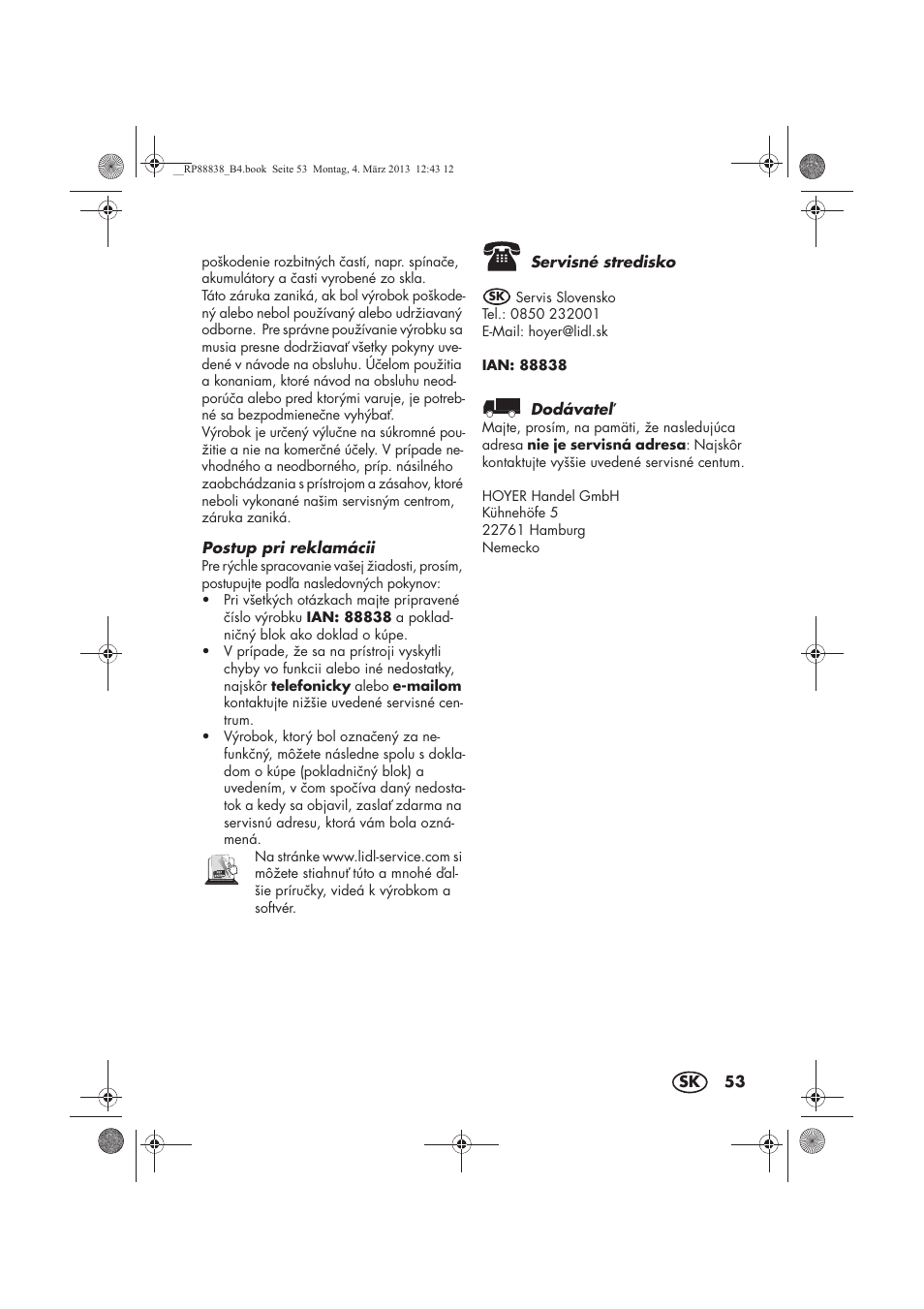 Silvercrest H-8666 User Manual | Page 55 / 66