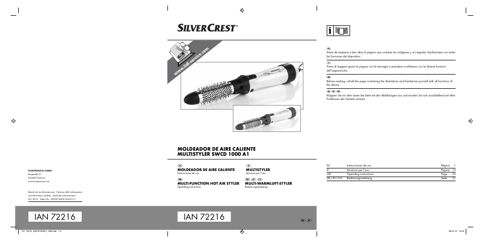 Silvercrest SWCD 1000 A1 User Manual | 50 pages