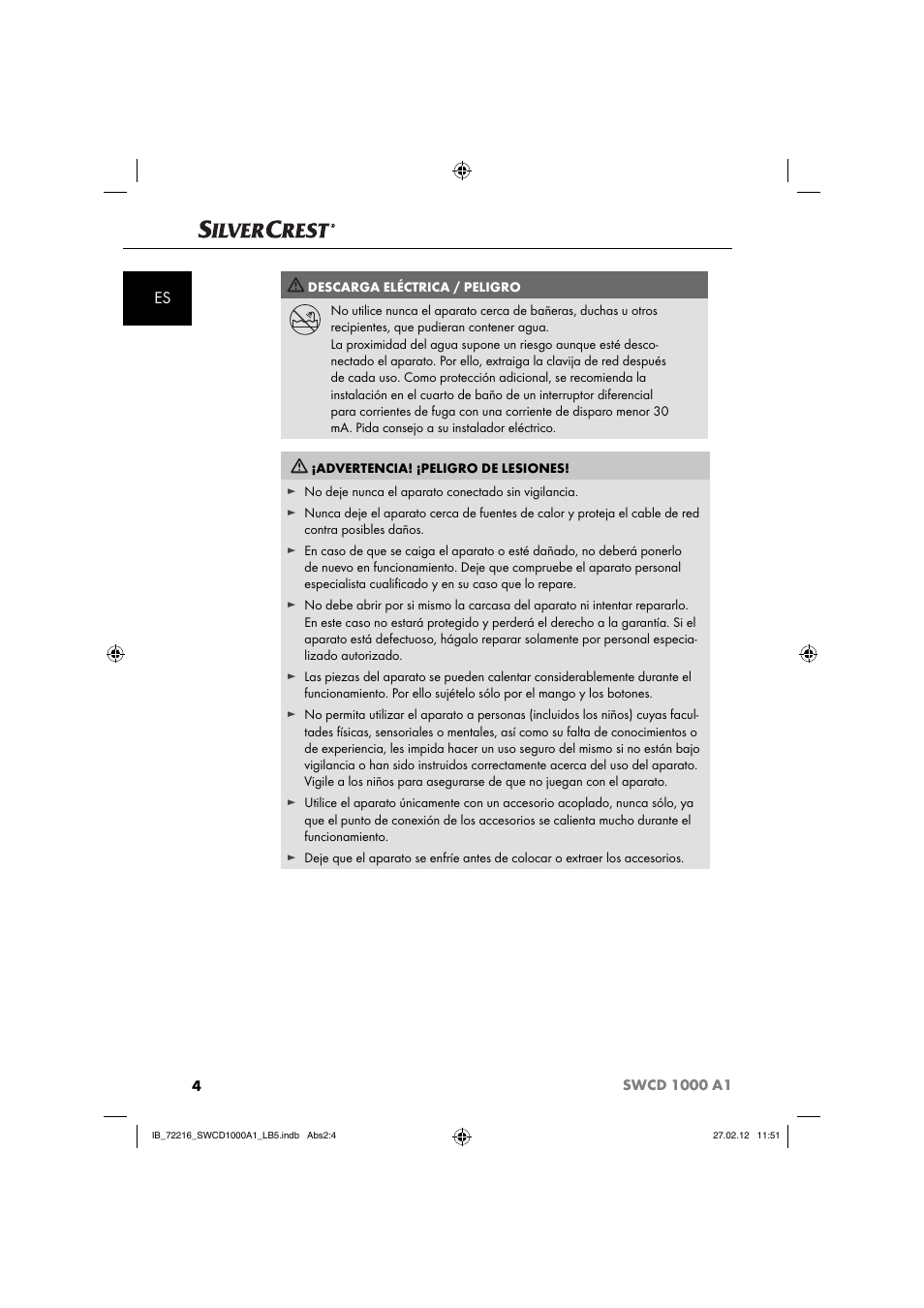 Silvercrest SWCD 1000 A1 User Manual | Page 6 / 50