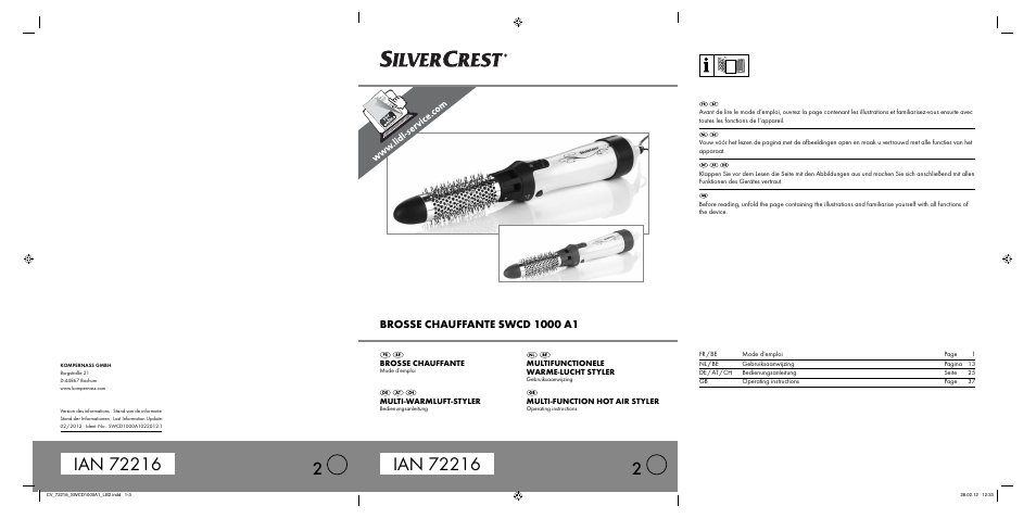 Silvercrest SWCD 1000 A1 User Manual | 50 pages