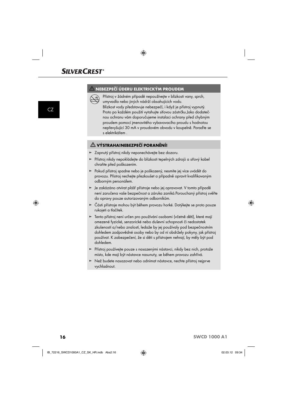 Silvercrest SWCD 1000 A1 User Manual | Page 18 / 62