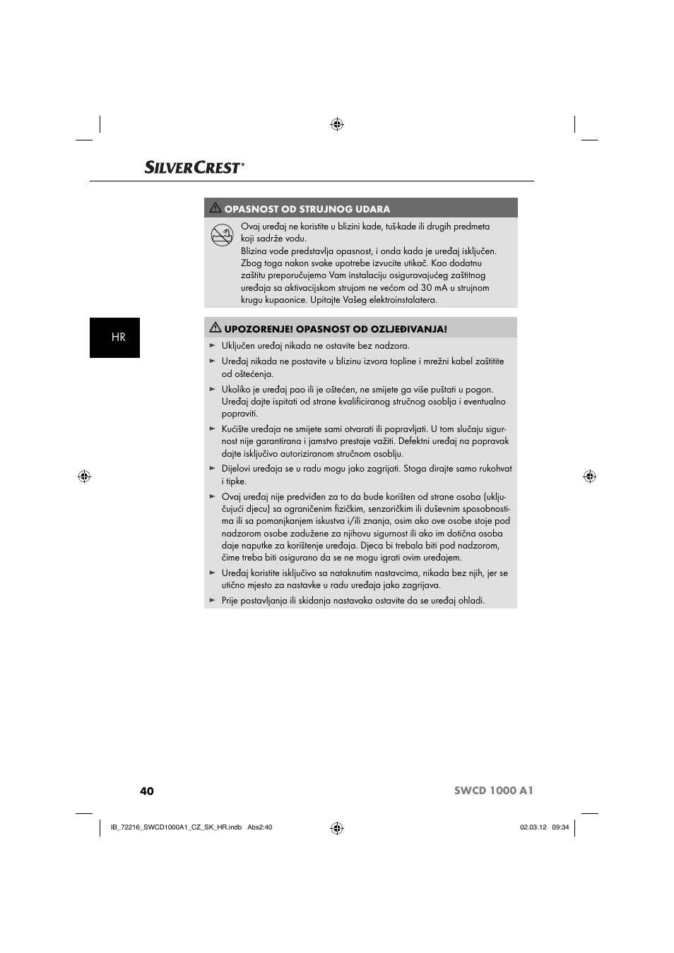 Silvercrest SWCD 1000 A1 User Manual | Page 42 / 62