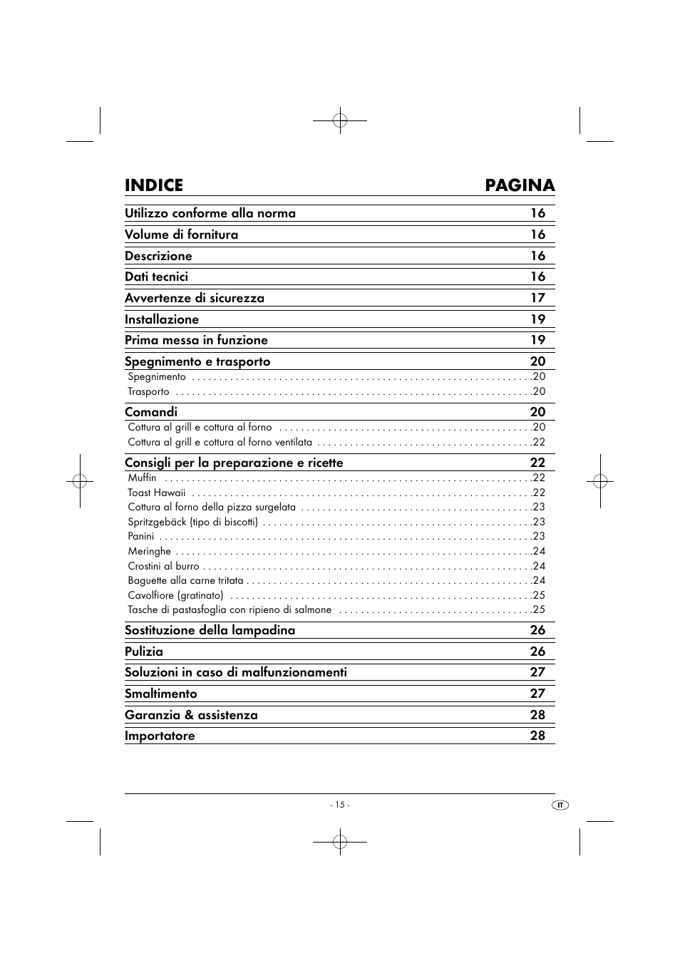 Indice pagina | Silvercrest SGB 1380 B2 User Manual | Page 18 / 74