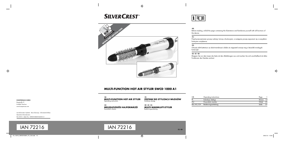 Silvercrest SWCD 1000 A1 User Manual | 50 pages