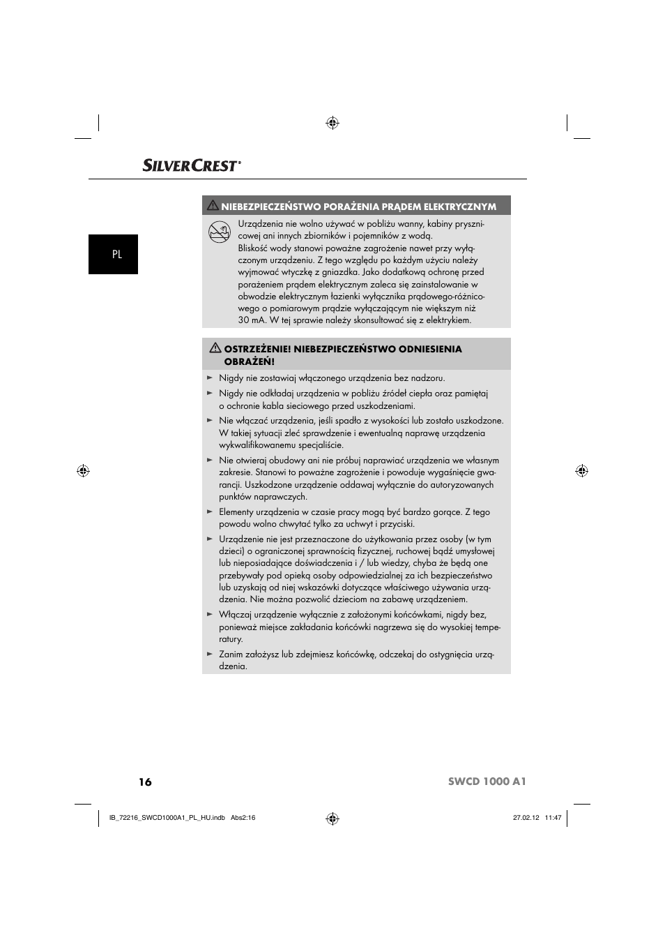 Silvercrest SWCD 1000 A1 User Manual | Page 18 / 50