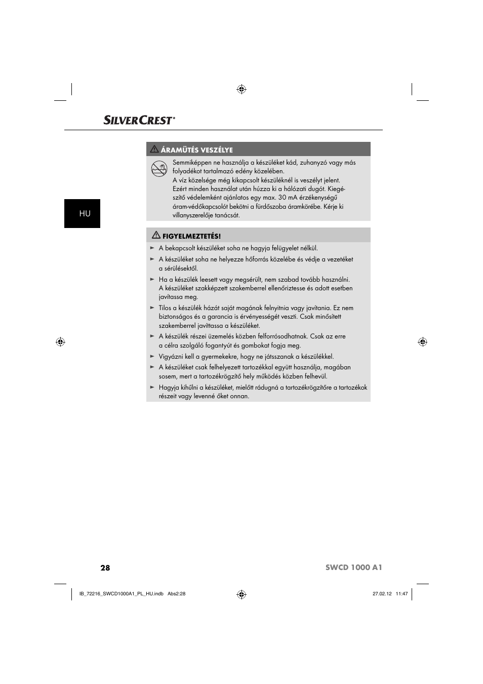 Silvercrest SWCD 1000 A1 User Manual | Page 30 / 50