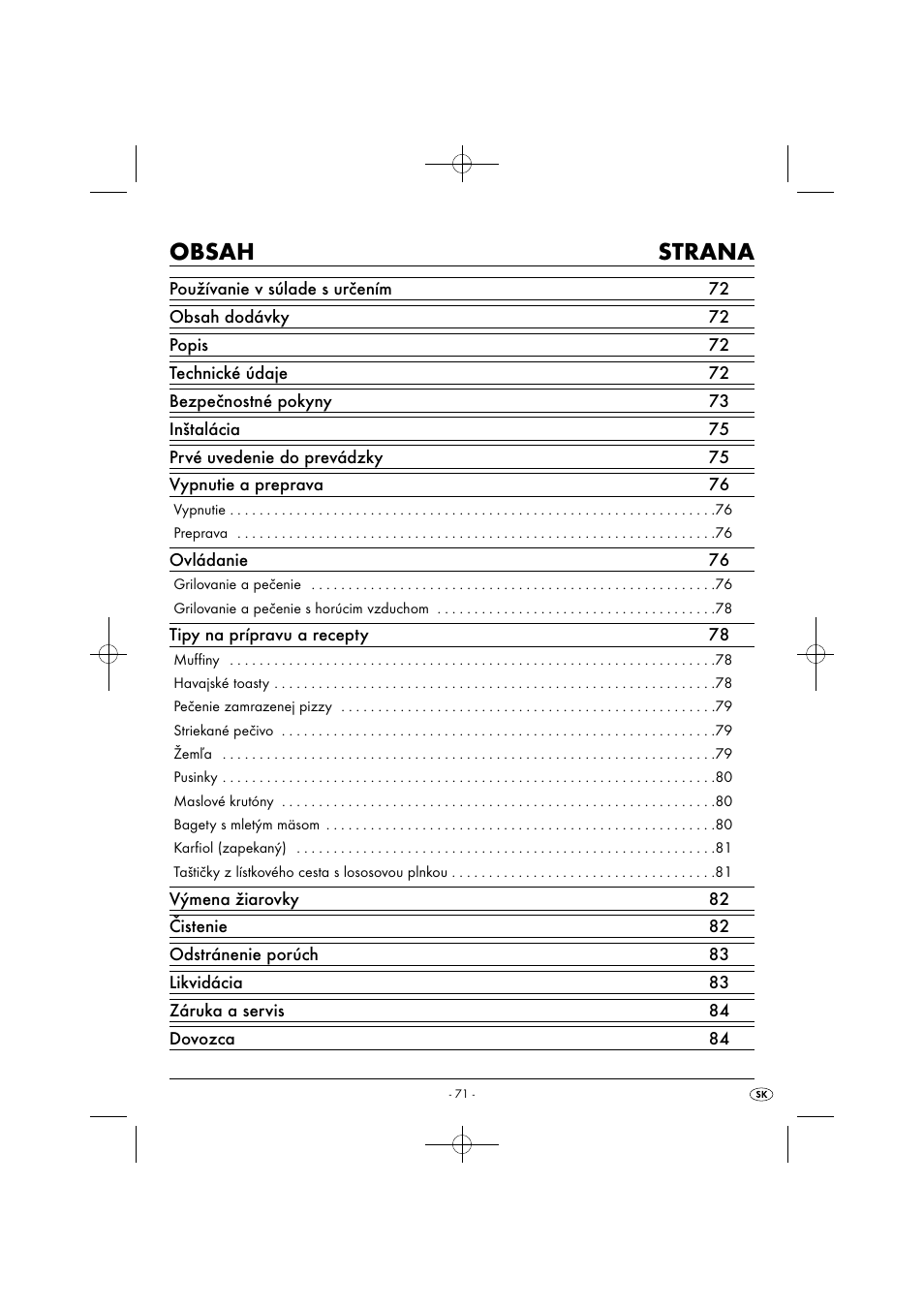 Silvercrest SGB 1380 B2 User Manual | Page 74 / 102