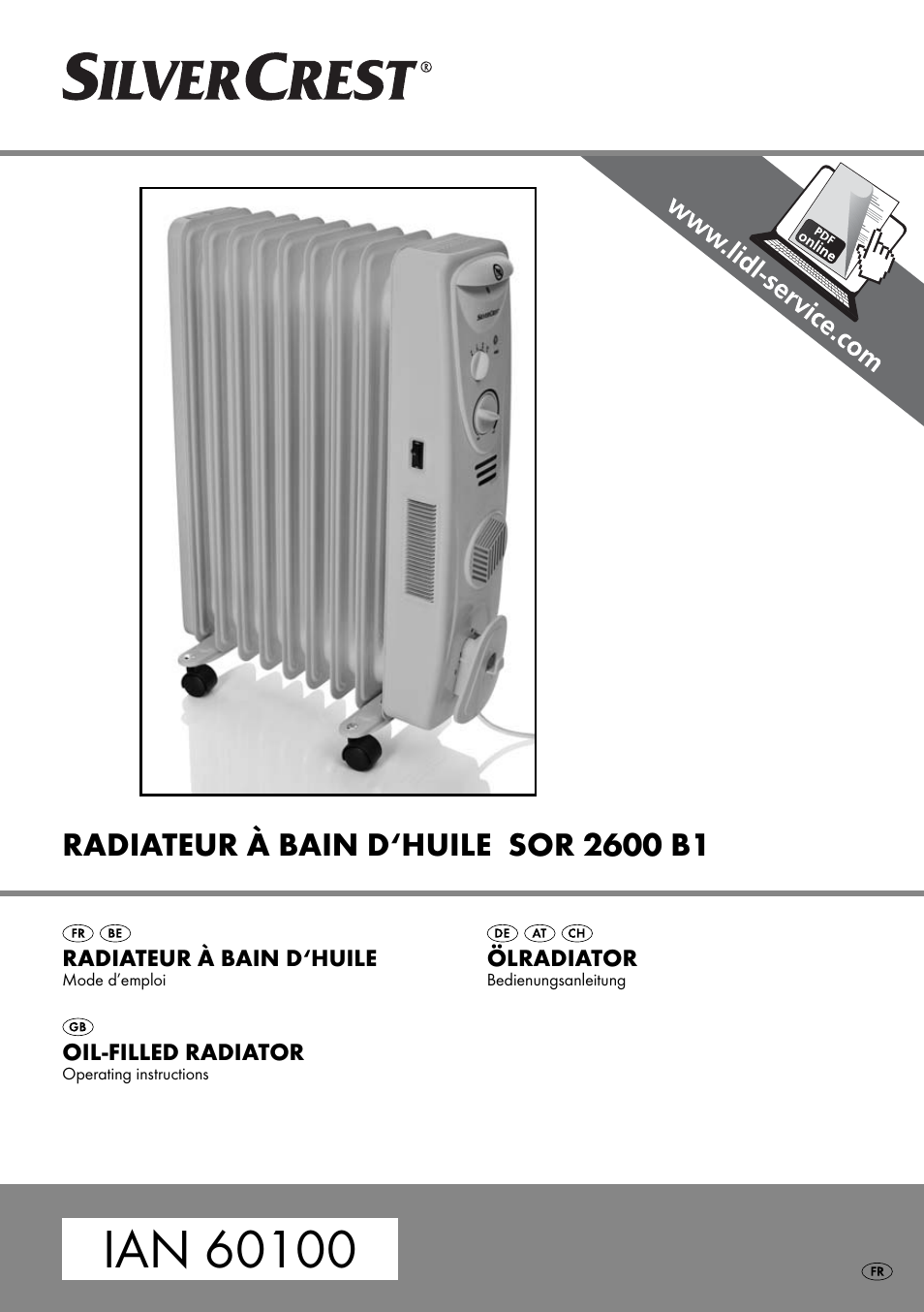 Silvercrest SOR 2600 B1 User Manual | 28 pages