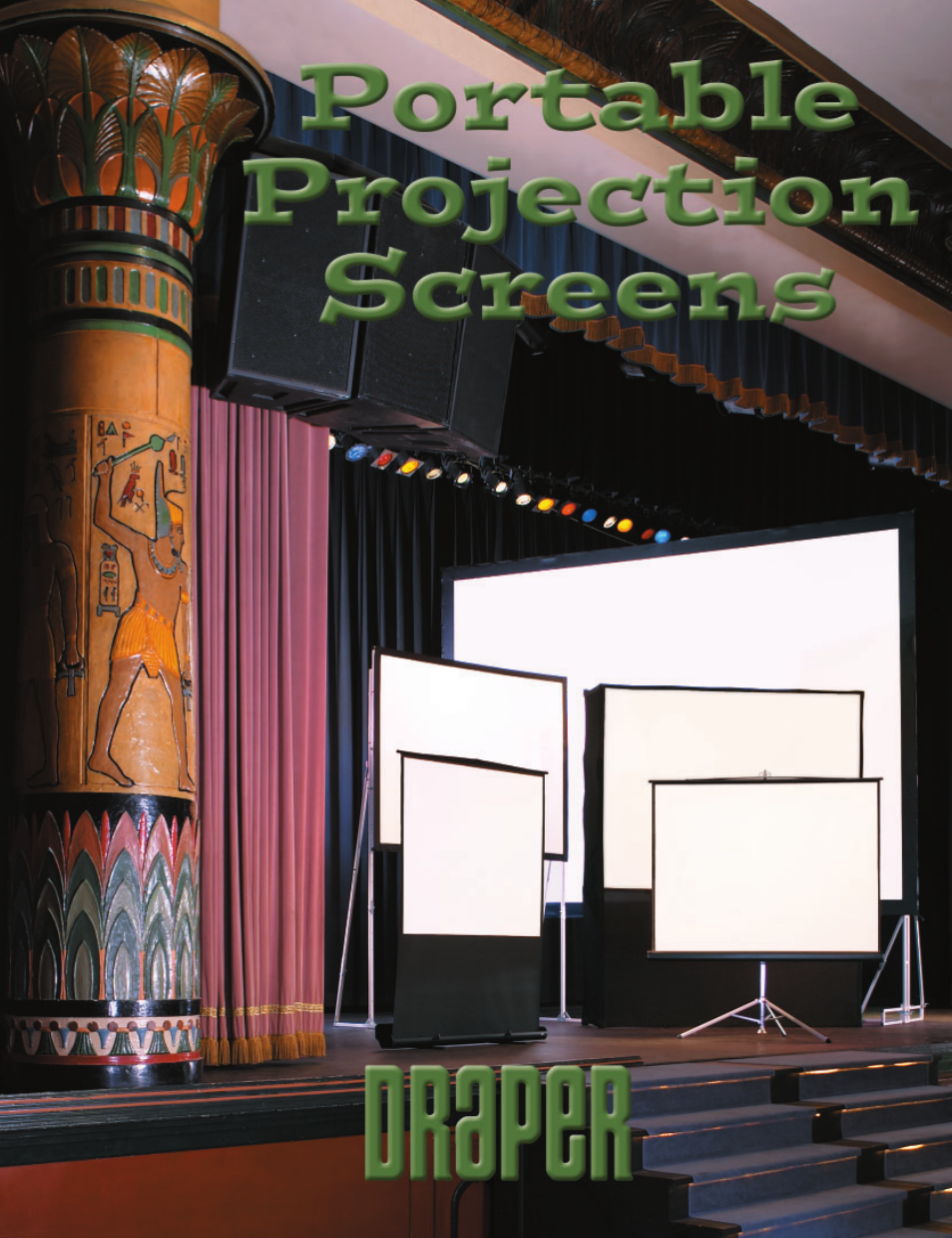 Draper Portable Projection Screen User Manual | 16 pages