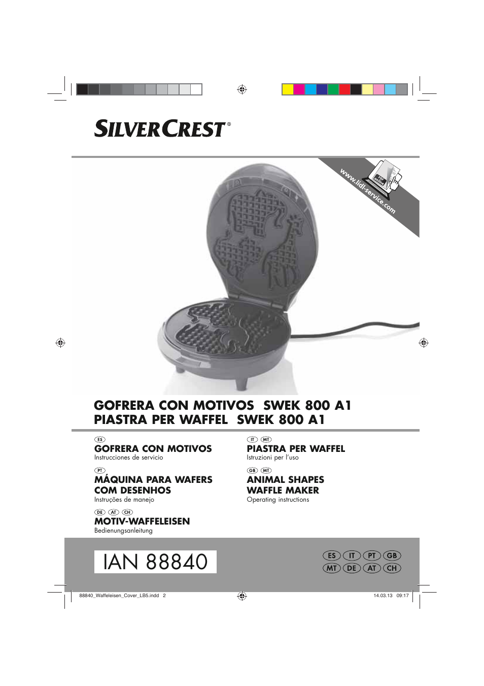 Silvercrest SWEK 800 A1 User Manual | 58 pages