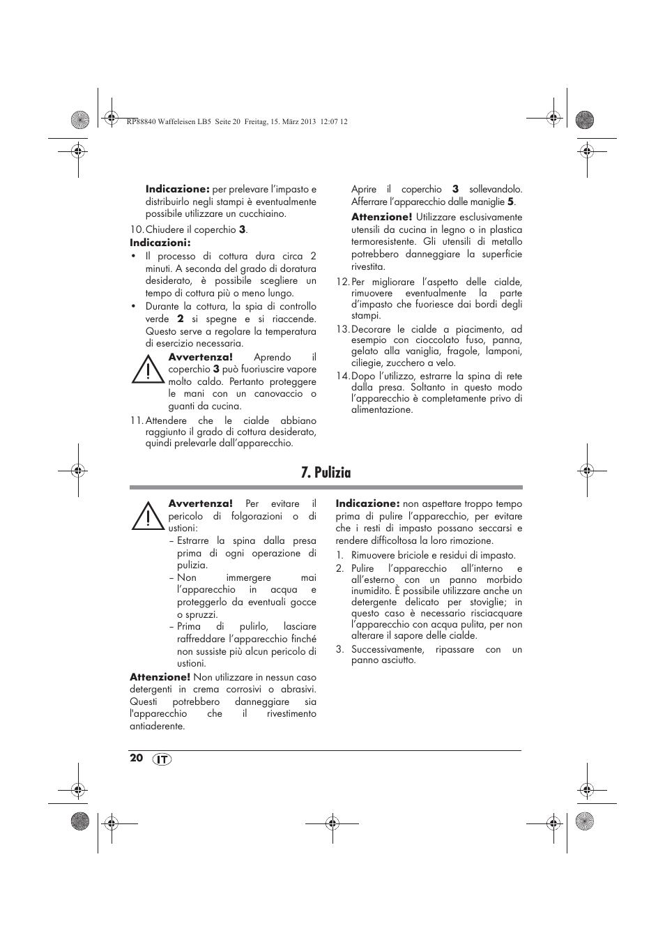 Pulizia | Silvercrest SWEK 800 A1 User Manual | Page 22 / 58