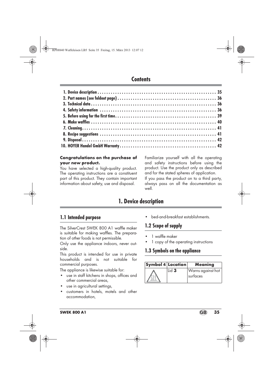 Silvercrest SWEK 800 A1 User Manual | Page 37 / 58
