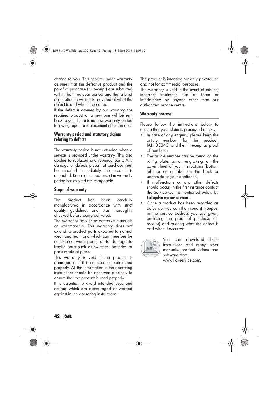 Silvercrest SWEK 800 A1 User Manual | Page 44 / 46
