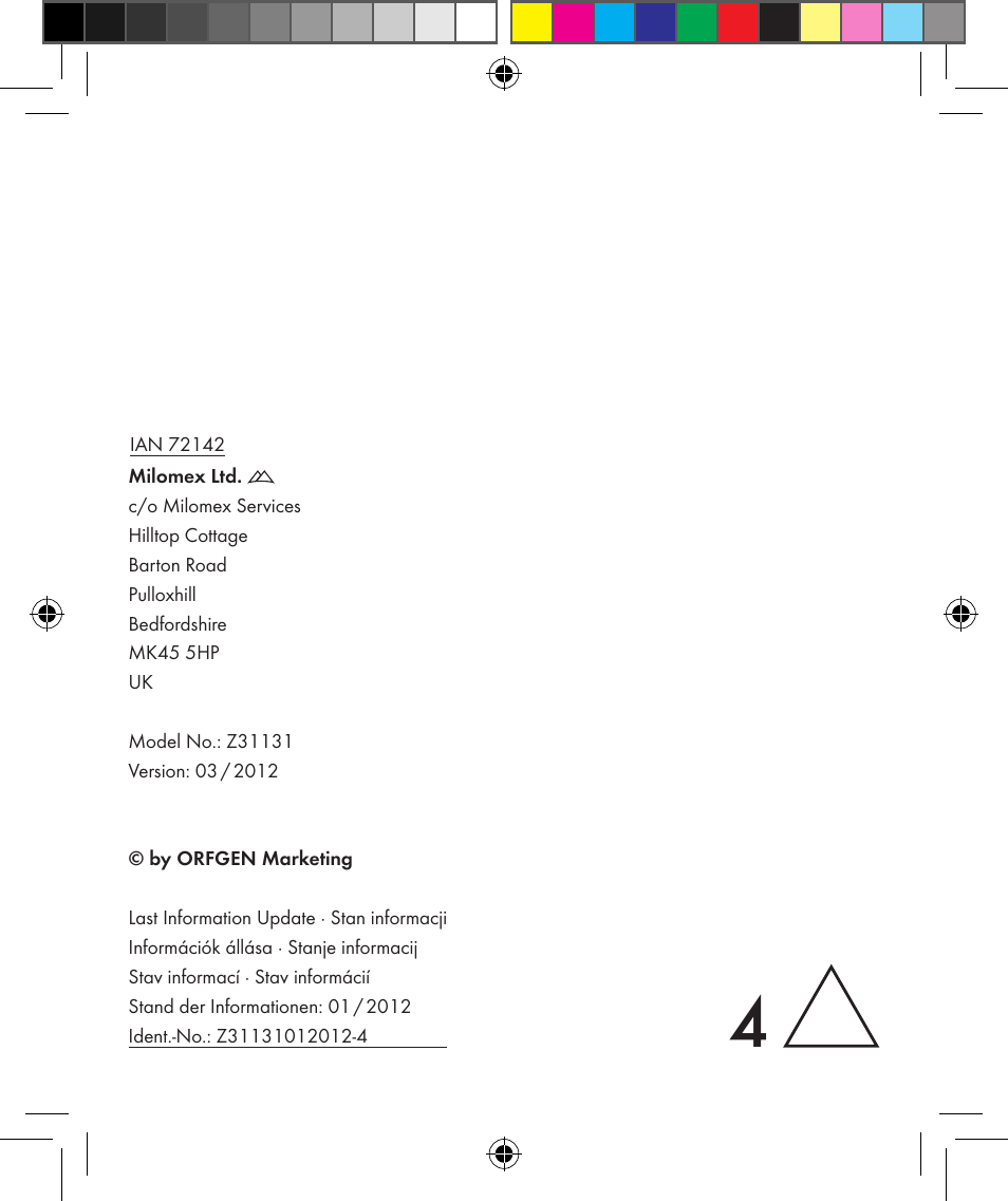 Silvercrest Z31131 User Manual | Page 64 / 64