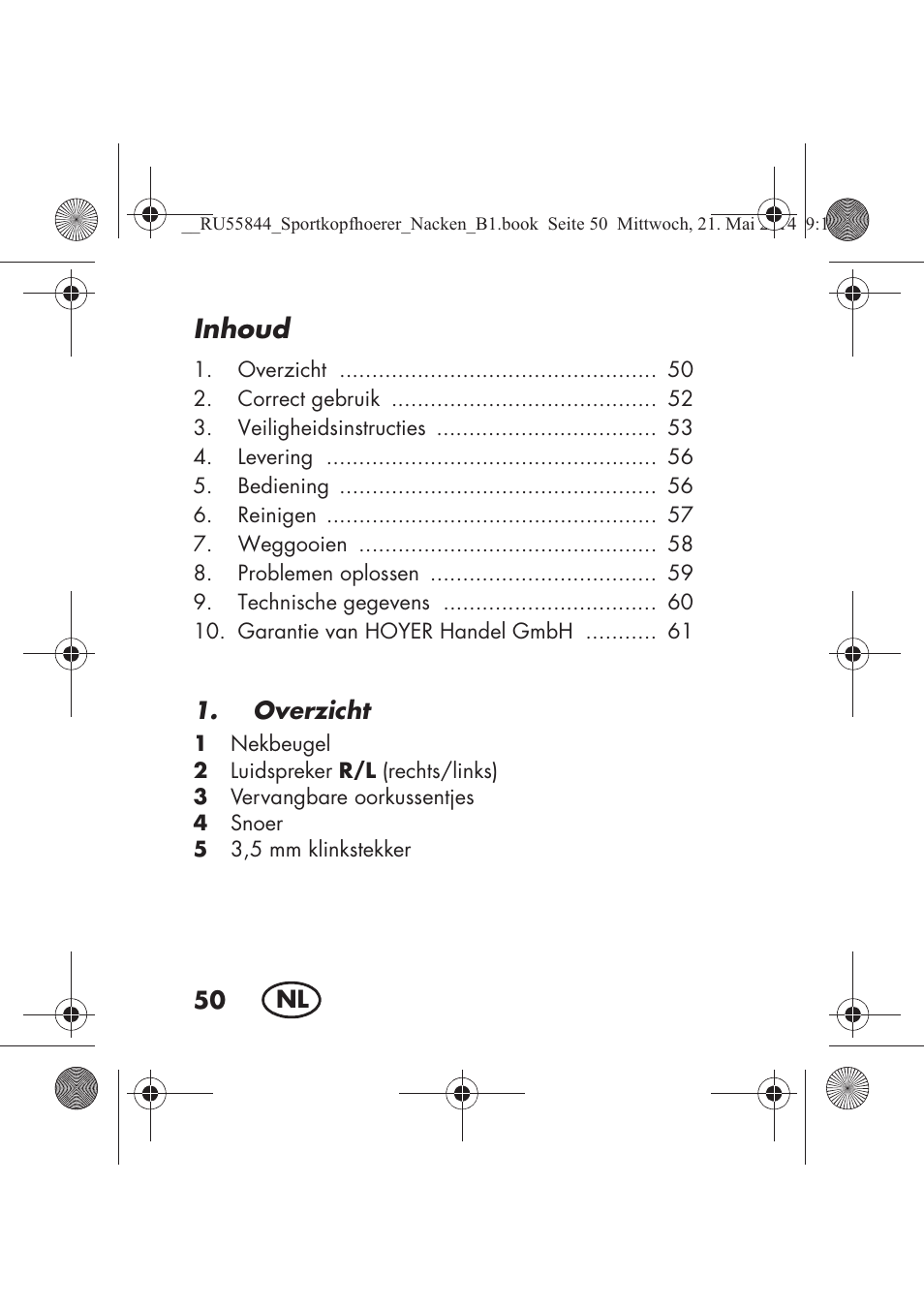 Inhoud | Silvercrest SSKN 32 A1 User Manual | Page 52 / 82