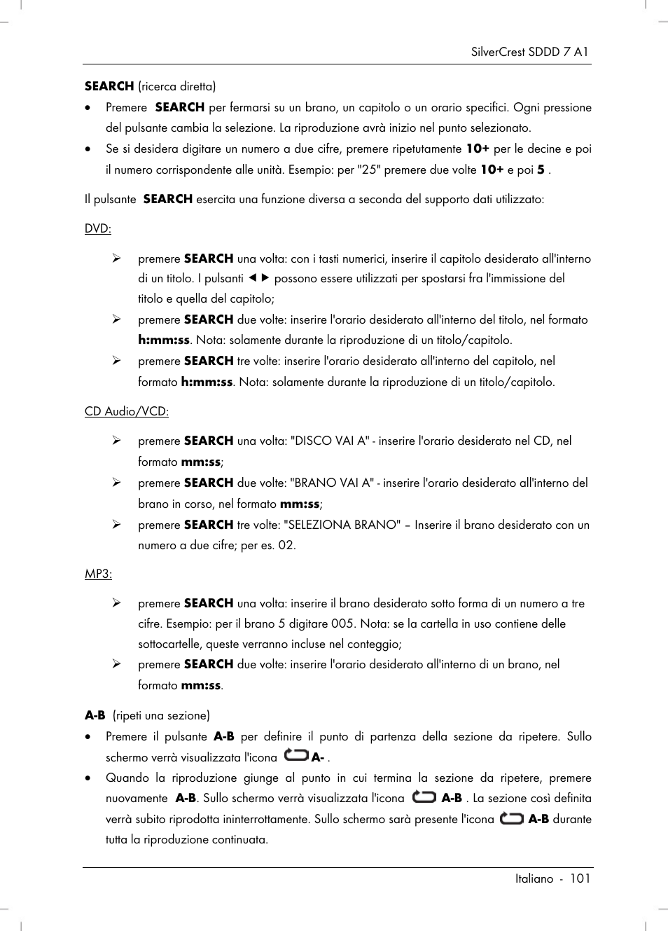 Silvercrest SDDD 7 A1 User Manual | Page 103 / 160