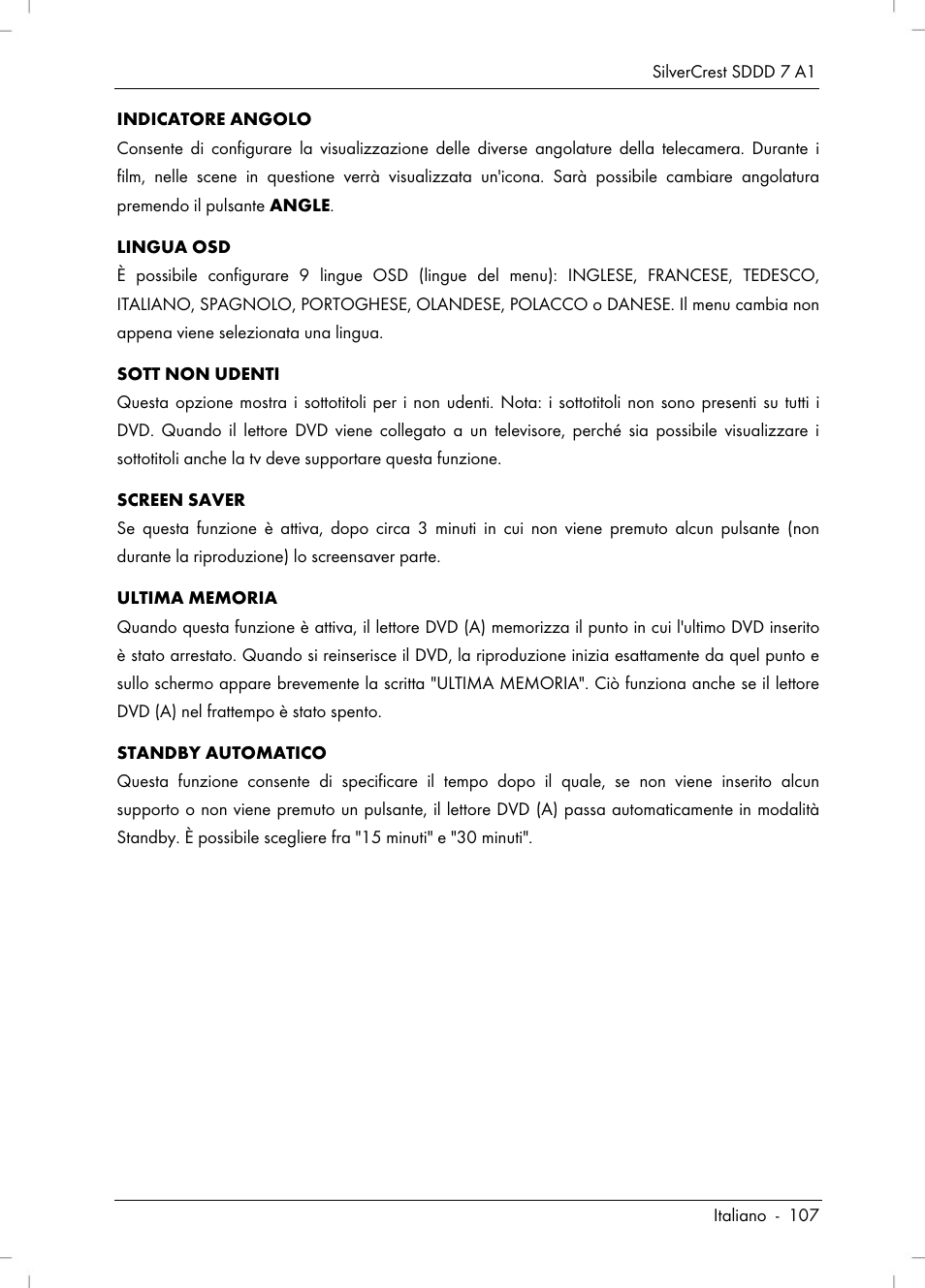 Silvercrest SDDD 7 A1 User Manual | Page 109 / 160