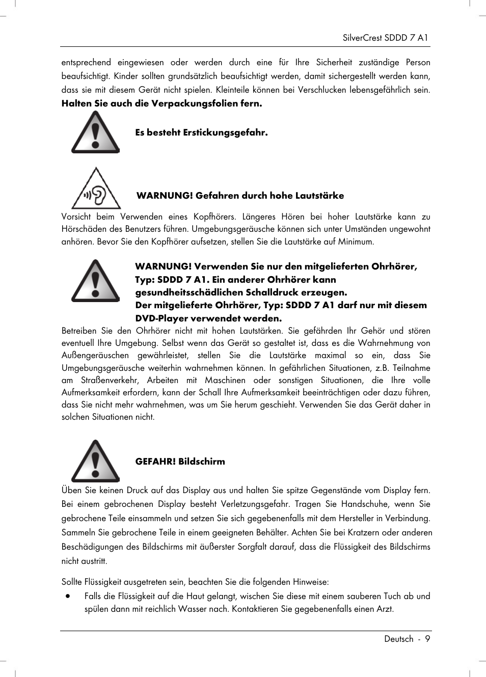 Silvercrest SDDD 7 A1 User Manual | Page 11 / 160